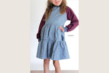 Papierschnittmuster "Volant-Raglankleid" von Lybstes (Gr. 80-170)