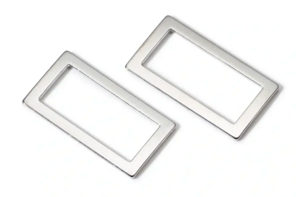 Rechteckringe für Taschen, 25mm, altsilber, Prym