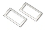 Rechteckringe für Taschen, 25mm, altsilber, Prym