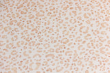Rib Jersey, Rippenjersey mit Leoprint, wollweiß, braun, 0,5 m