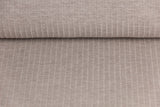 Breiter Rippenjersey, braun meliert, 0,5 m