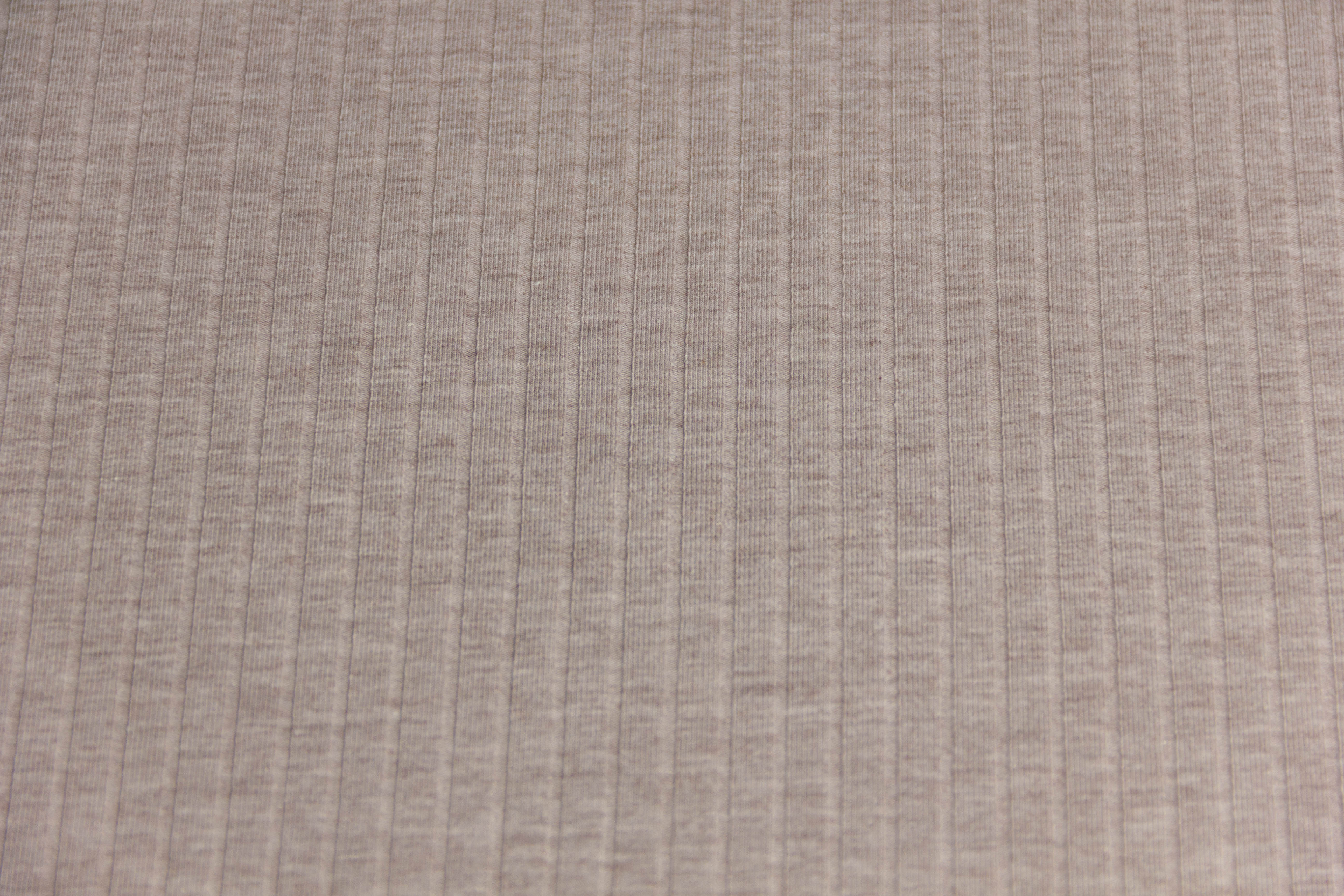 Breiter Rippenjersey, braun meliert, 0,5 m