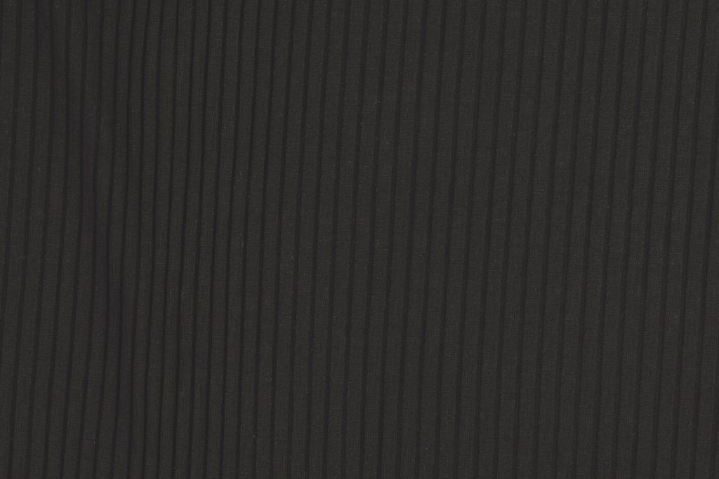 Breiter Rippenjersey, schwarz, 0,5 m