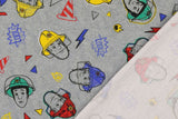 Jersey Digital "Feuerwehrmann Sam", grau meliert, 0,5 m