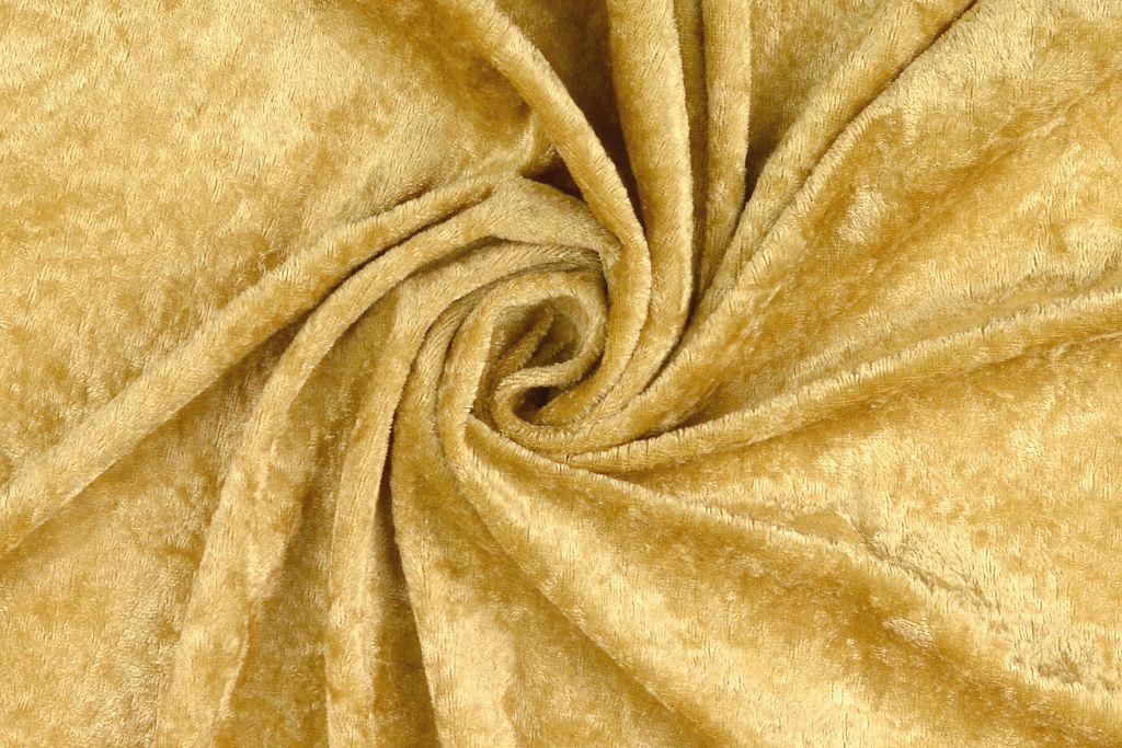 Samt, Pannesamt, gold, 0,5 m