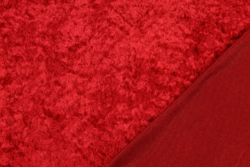 Samt, Pannesamt, rot, 0,5 m