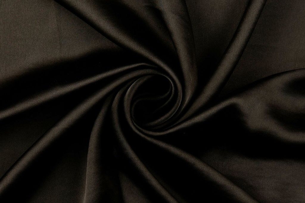 Satin, schwarz, 0,5 m