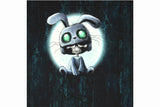 French Terry Panel "Halloween Tales", Scary Sceleton, schwarz, Thorsten Berger, Swafing