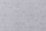 B-Ware 50 cm Baumwoll-Lochstickerei, rauchblau