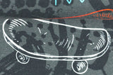 Sweat angeraut "Montreal" Skateboard, Graffiti, anthrazit, 0,5 m