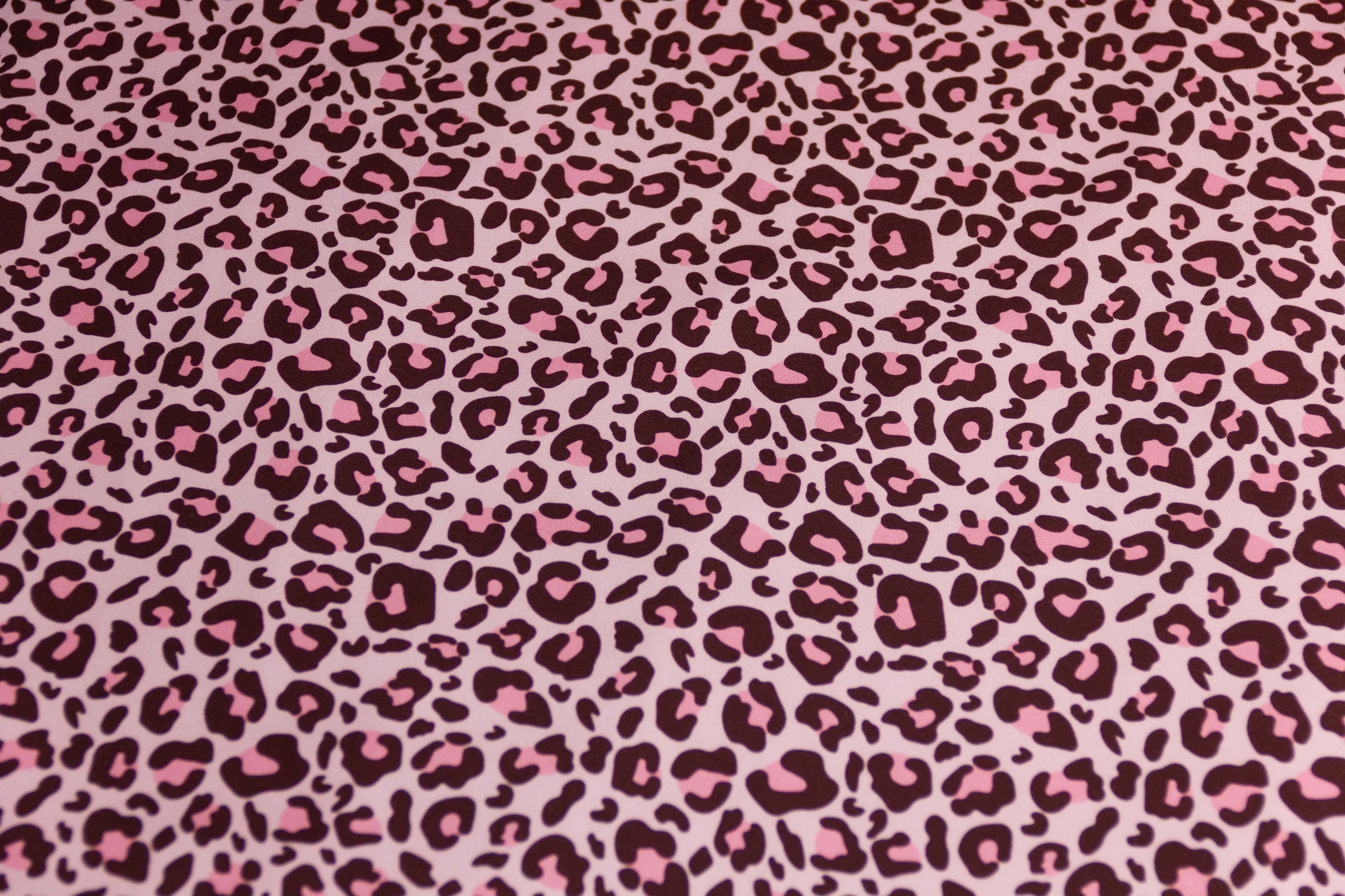 Softshell mit Leoprint, rosa, 0,5 m