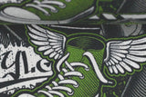 Sweat angeraut "Montreal" mit Spraydosen, heugrün, 0,5 m