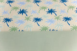 Stoffpaket Jersey + Bündchen Jersey mit Palmen, natur, altmint