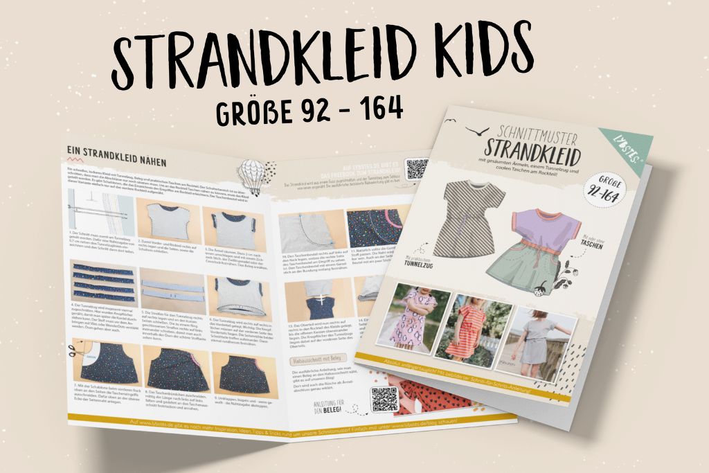 Papierschnittmuster "Strandkleid Kids", Lybstes, Gr. 92-164