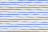 Jersey mit Streifen, jeansblau, gestreift, 0,5 m