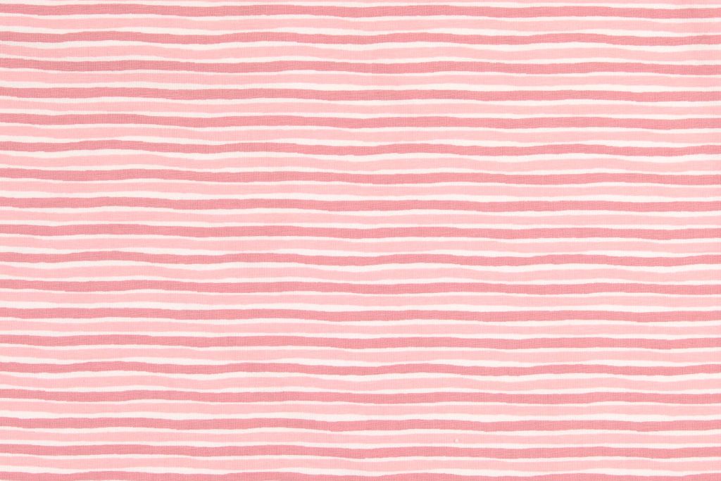 Jersey mit Streifen, rosa, gestreift, 0,5 m
