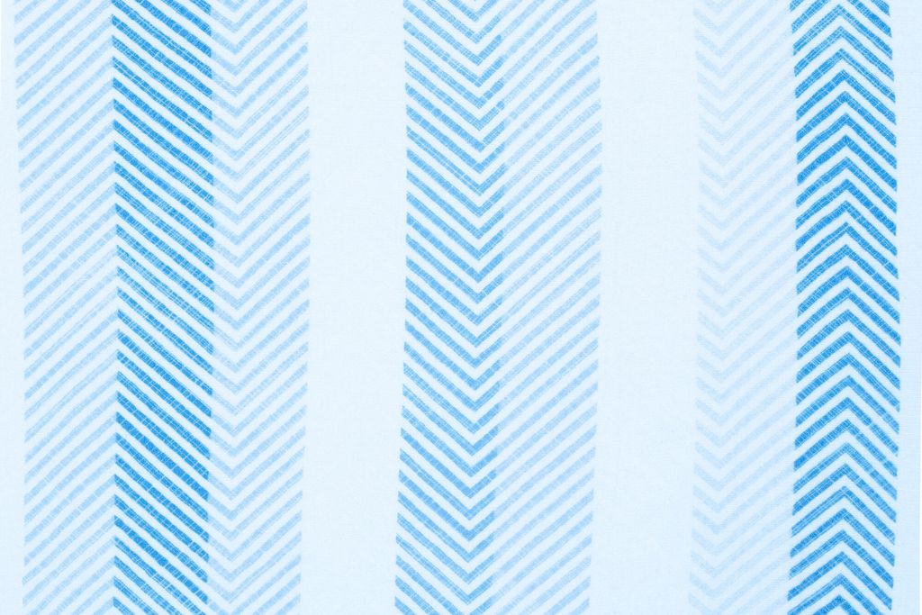 Musselin, Double Gauze, "Thea" mit Streifen, Chevron, blau, Swafing, 0,5 m