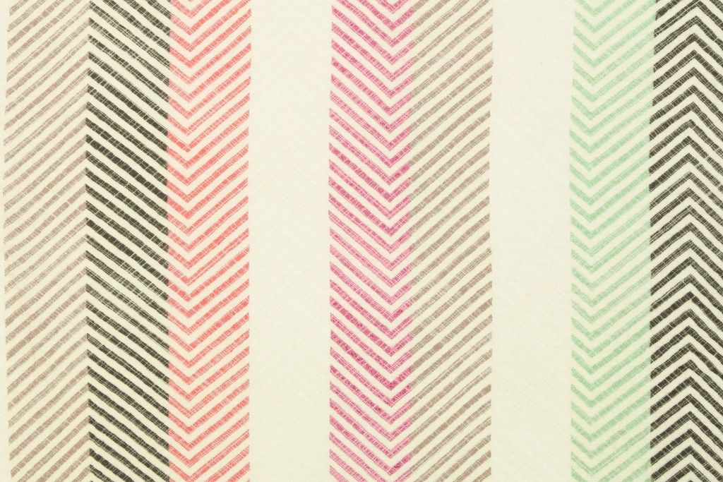 Restmenge 98 cm Musselin, Double Gauze, "Thea" mit Streifen, Chevron, pink, grün, beige