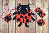 DIY-Panel Marienkäfer, Tierbeutel Käselotti, Canvas