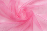 Tüll mit Glitzer, pink, 0,5 m