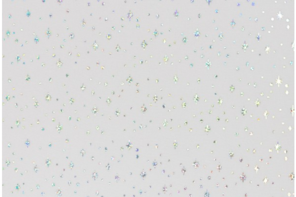 Tüll "Elsa" mit Glitzersternen, rosa, 0,5 m