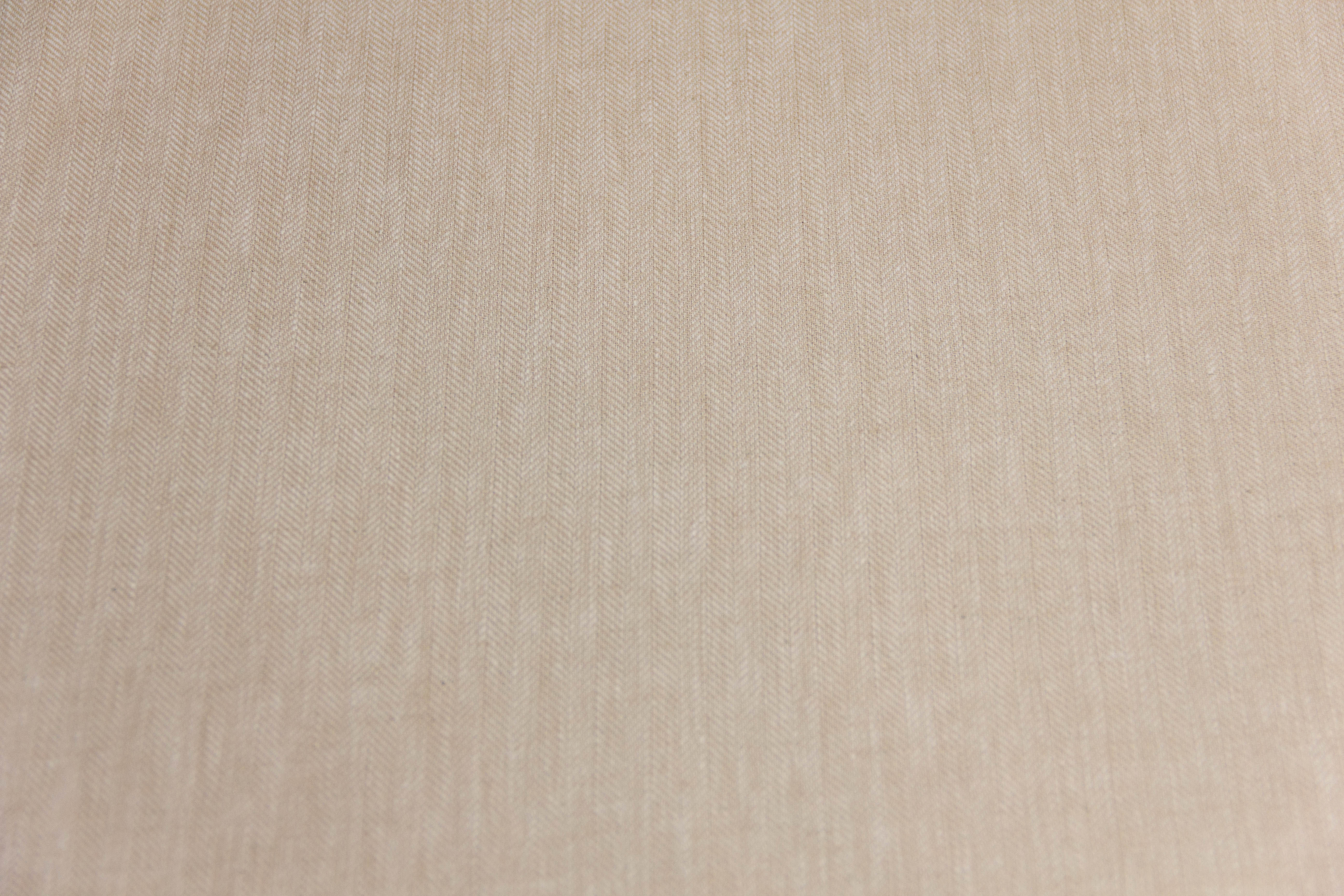 Leinen Baumwoll Twill, Fischgrätmuster, beige, 0,5 m