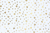 Feintüll "Twinkle" mit Herzen, weiß, gold, Foliendruck, Swafing, 0,5 m