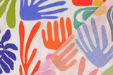 Viskose Webware mit Blumen, bunt, 0,5 m
