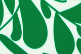 Viskose Webware "Hojas", lillesol & pelle, Swafing, grün, weiß, 0,5 m