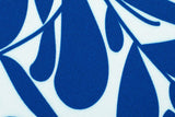 Viskose Webware "Hojas", lillesol & pelle, Swafing, blau, weiß, 0,5 m