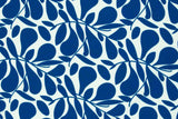 Viskose Webware "Hojas", lillesol & pelle, Swafing, blau, weiß, 0,5 m