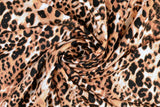Viskose Webware Leo, Animal print, schwarz, braun, 0,5 m