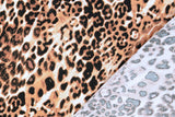 Viskose Webware Leo, Animal print, schwarz, braun, 0,5 m