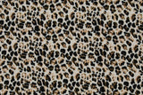 Restmenge 35 cm Viskose Webware "Namibia", Leoprint, schwarz, natur