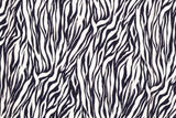 Viskose Webware, Zebra, weiß, marine, 0,5 m