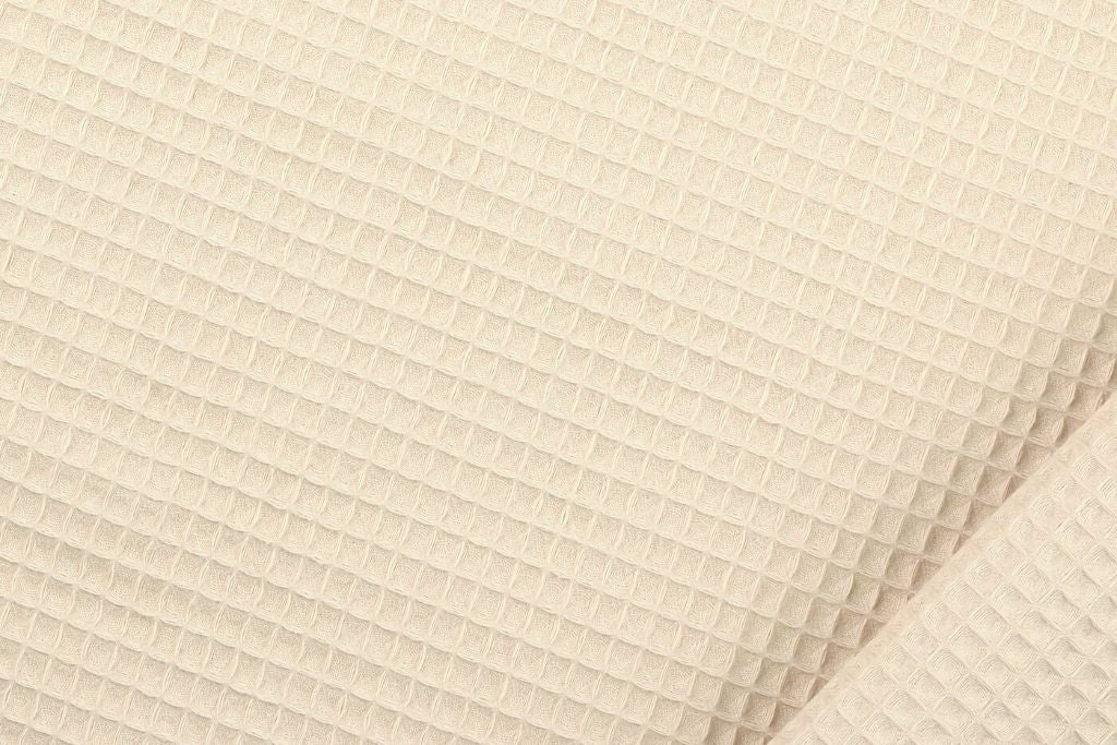 Waffelpiqué, Baumwolle, beige, sand, 0,5 m