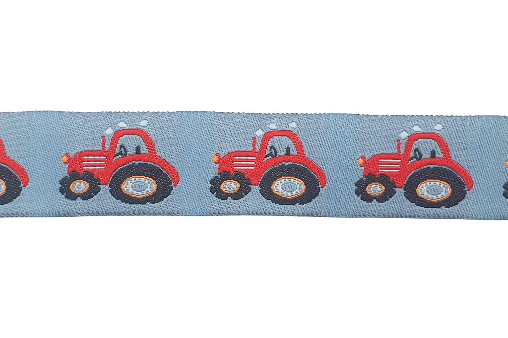 Webband "Traktor", grau, 0,5 m