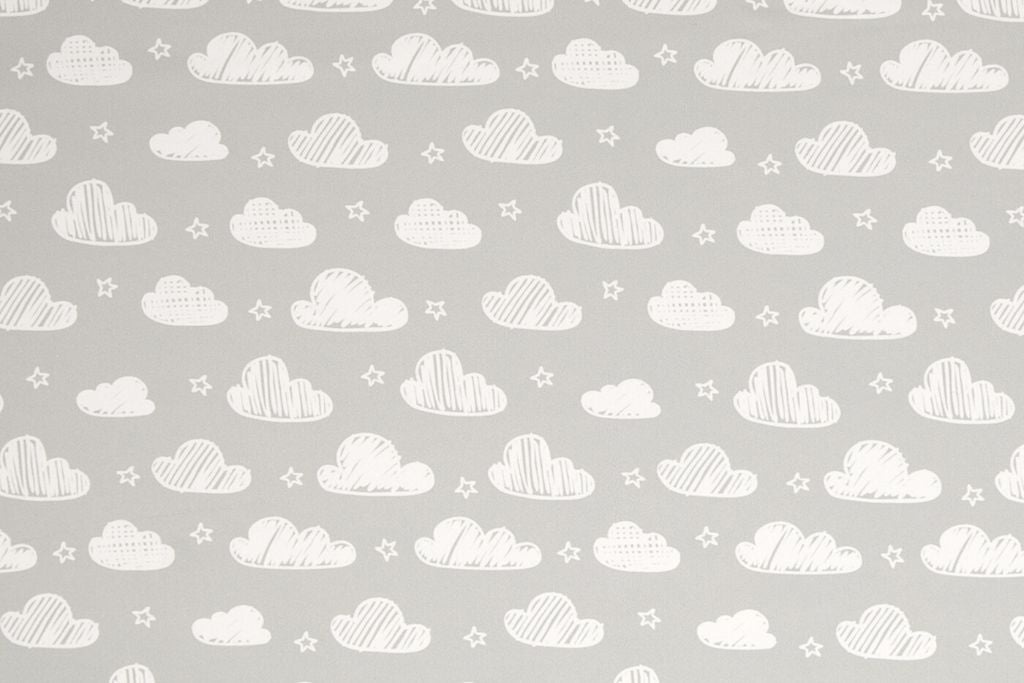 NANO-Softshell "Fiete" mit Wolken, grau, 0,5 m