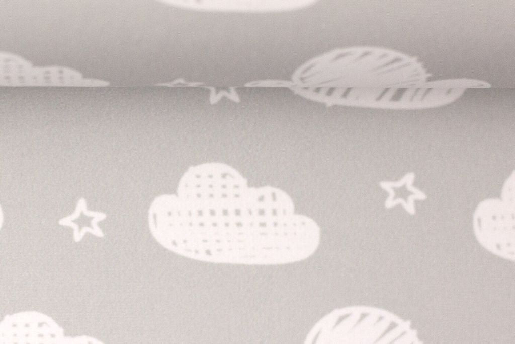 NANO-Softshell "Fiete" mit Wolken, grau, 0,5 m