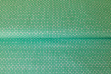 Baumwollwebware, Tupfen, 2 mm, mint, helltürkis, gepunktet, 0,5 m