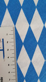 Baumwollwebware, Bayern, Raute, blau, weiß, 0,5 m