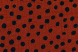 Musselin mit Punkten terracotta