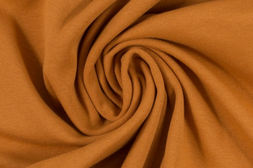 Bündchen "Heike", Strickschlauch, ocker, 0,5 m