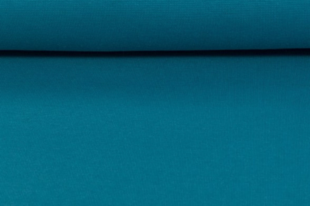 Bündchen "Heike", Strickschlauch, petrol, 0,5 m