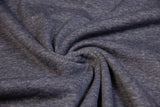 Alpenfleece, uni, dunkelblau meliert, 0,5 m