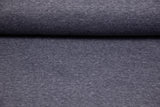 Alpenfleece, uni, dunkelblau meliert, 0,5 m