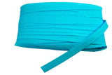 1 m Schrägband Baumwolle, 20 mm, gefalzt, türkis