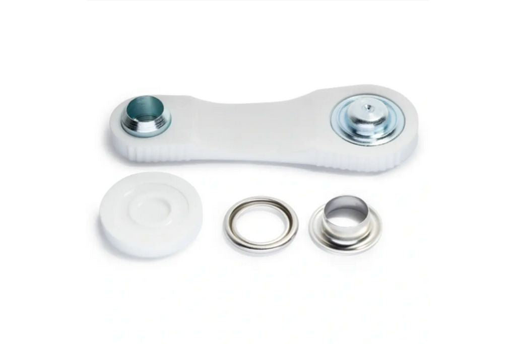 Ösen und Scheiben, 11,0 mm, silber