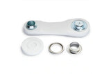 Ösen und Scheiben, 11,0 mm, silber