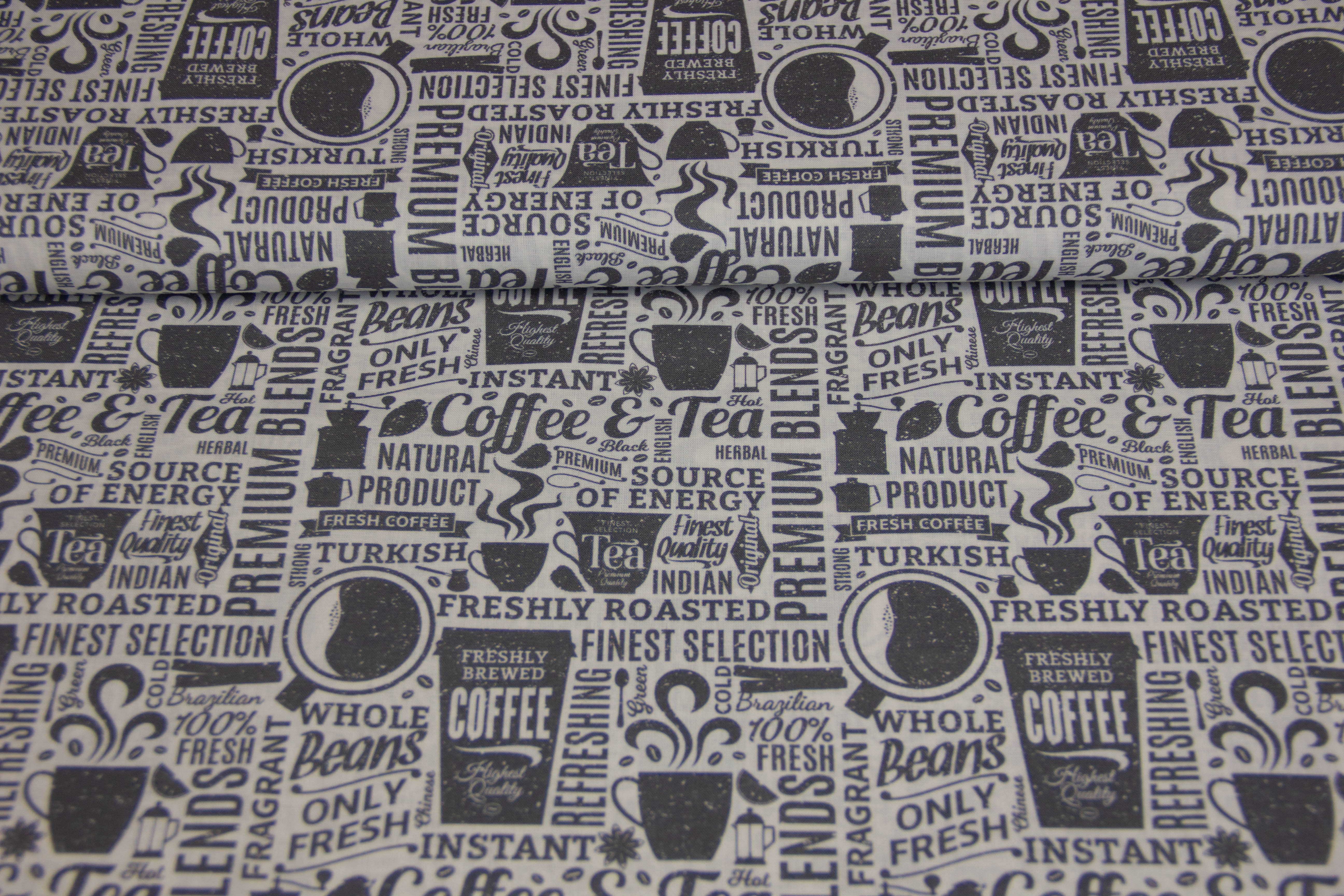 Baumwollwebware "Coffee & Tea", 0,5 m